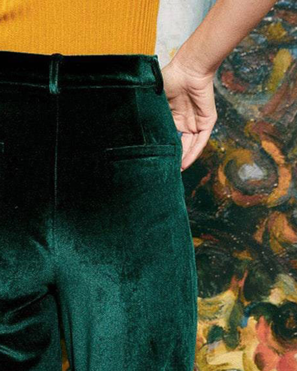 The Elegant Straight Leg Velvet Pants