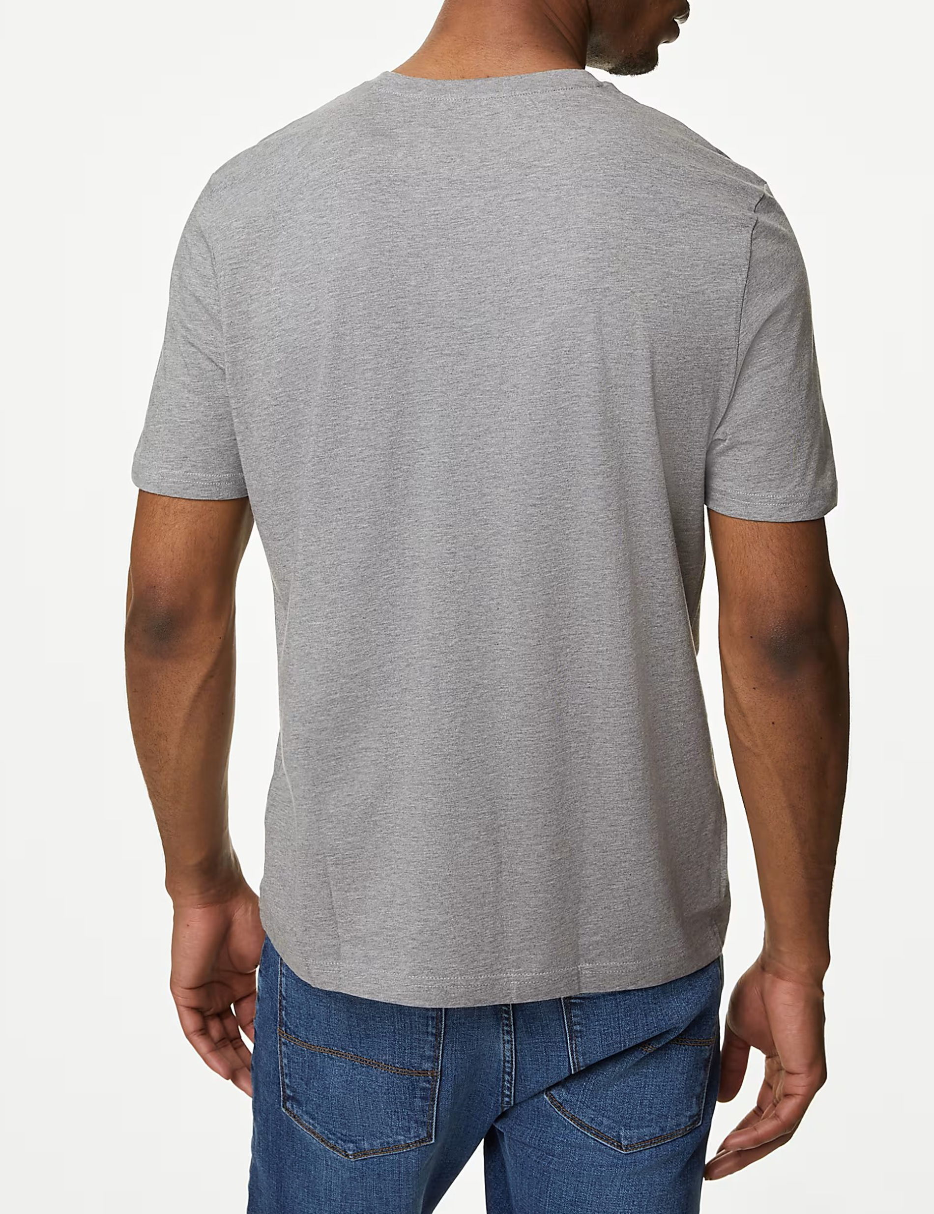 Slim Fit Pure Cotton Crew Neck T-Shirt