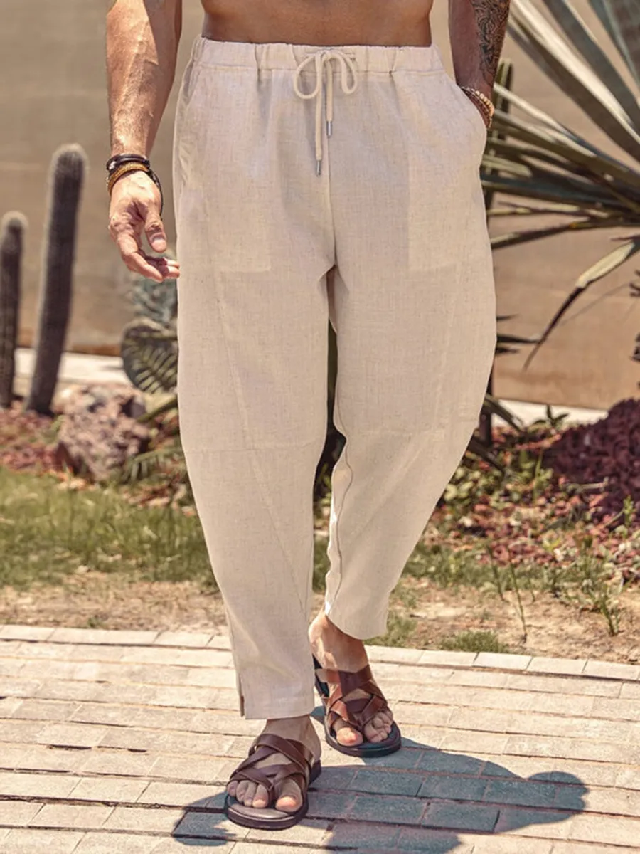 Linen Beach Pants - High Quality Fabric