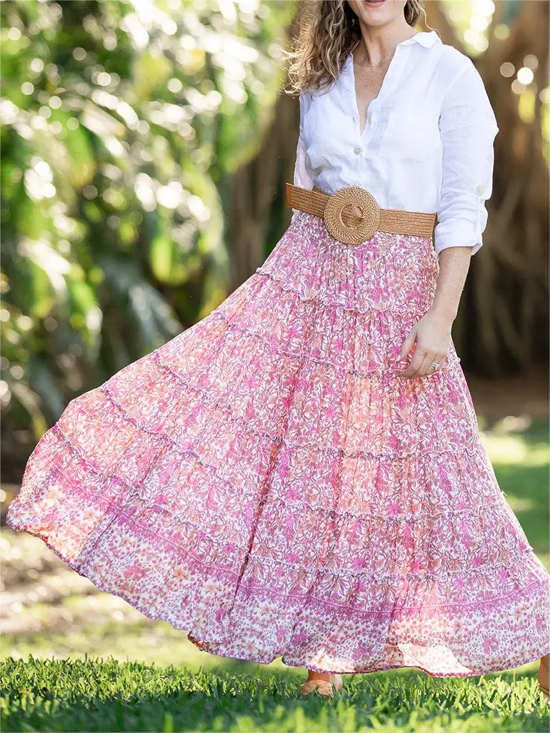 Sundance Maxi Skirt / Blossom