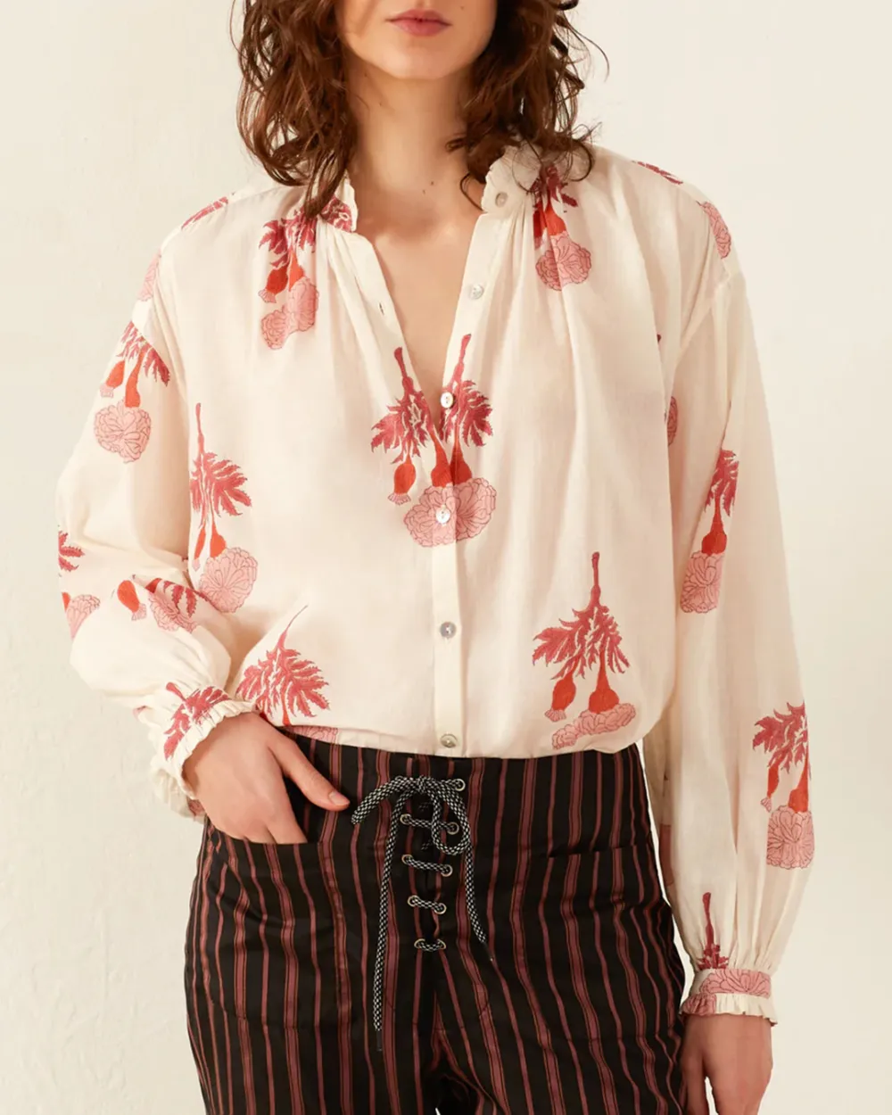 Poet Tea Rose Blouse