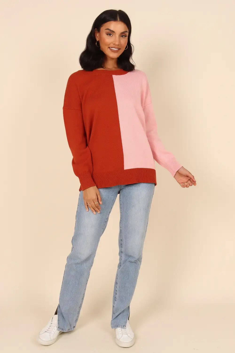 Karlie Knit Sweater - Pink