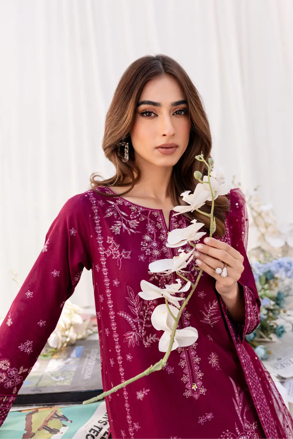 Liara 3Pc - Embroidered Lawn Dress