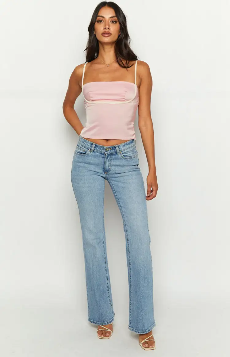 Tamra Pink Low Back Top