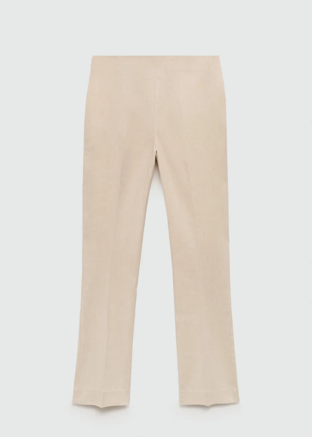 Linen flare trousers