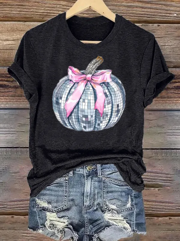 Disco Glass Pumpkin Tee