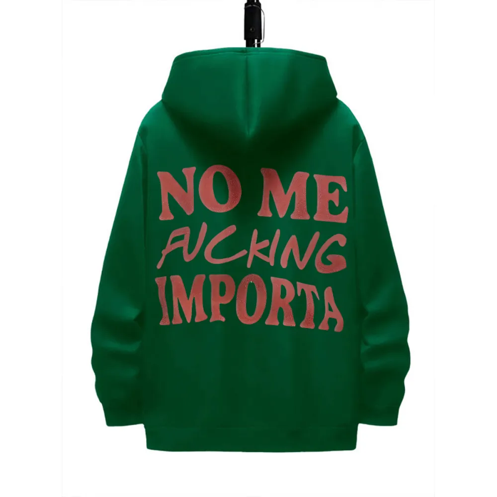 NO ME FUCKING IMPORTA DESIGNED PATTERN PRINTED HOODIE