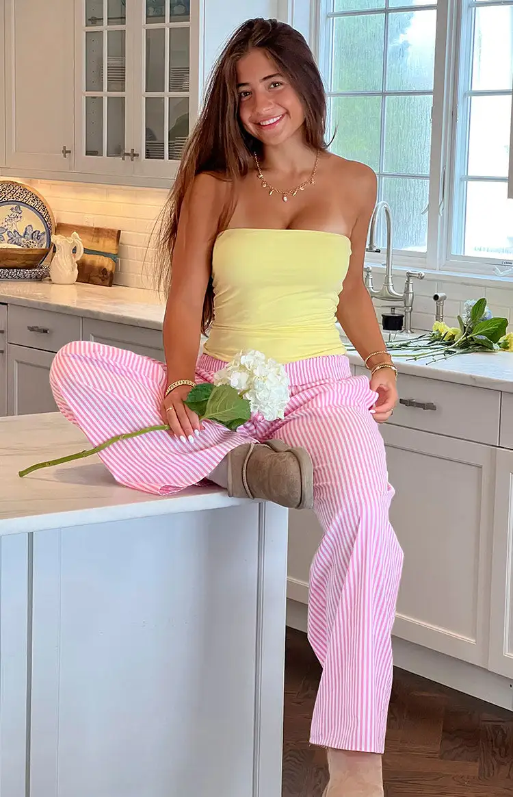 Mahalia Pink Stripe Pants