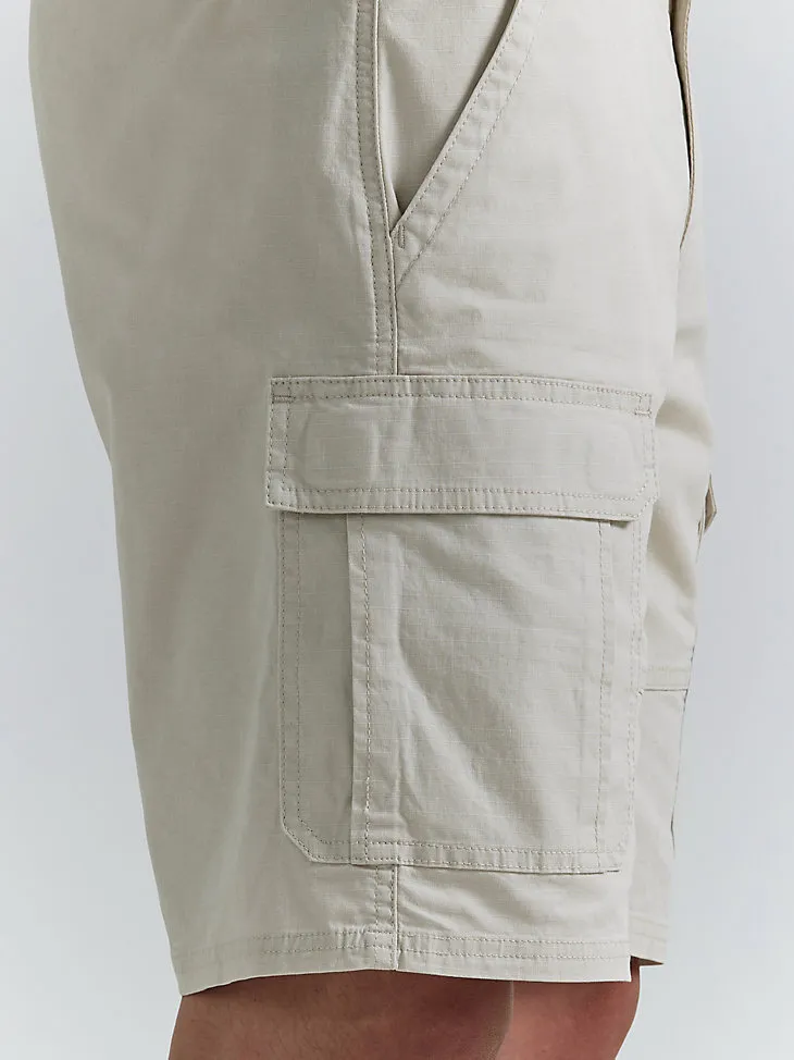 MEN'S WRANGLER AUTHENTICS® STRETCH CARGO SHORT IN GRAIN