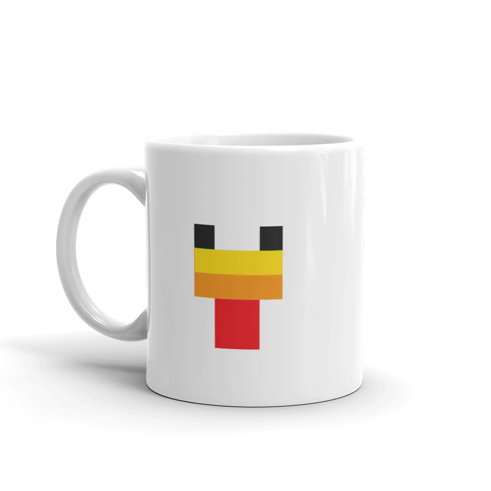 Minecraft Chicken Face White Mug