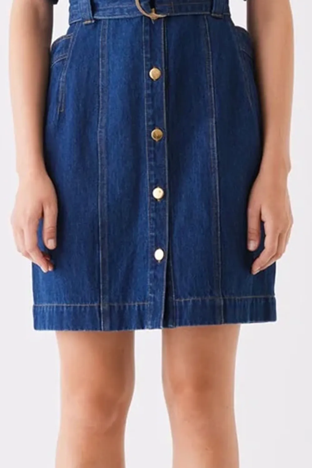 Podium Indigo Mini Denim Dress