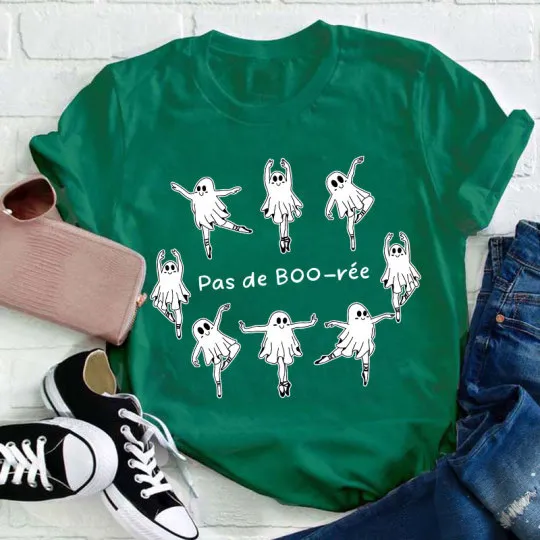 Pas De Boo Ree Dance Ghosts Teacher T-Shirt