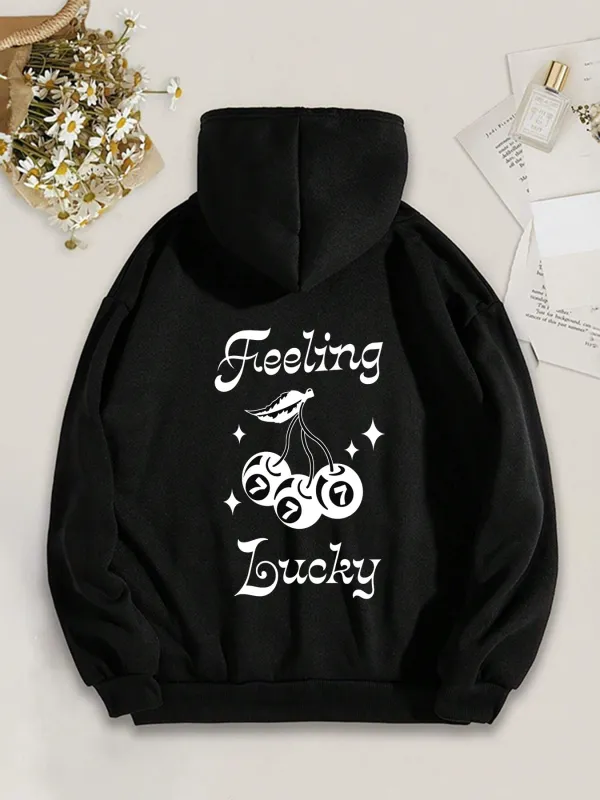 Feeling Lucky Pattern Hoodie