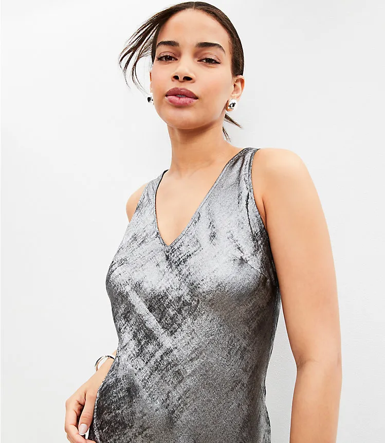 Shimmer Bias Slip Dress