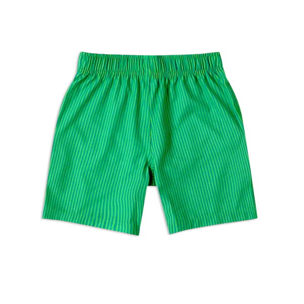 Boys Striped Swim-Green