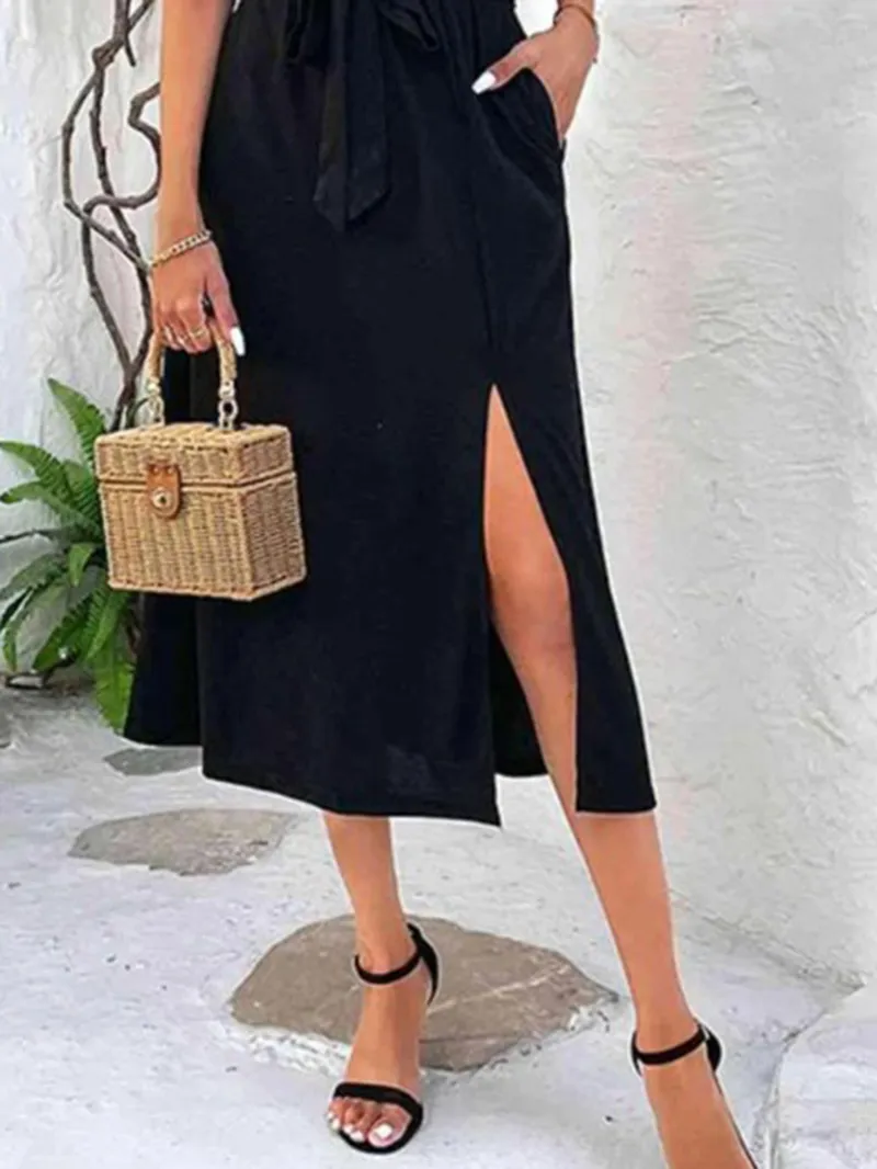 Women's Off Shoulder Waist Dress