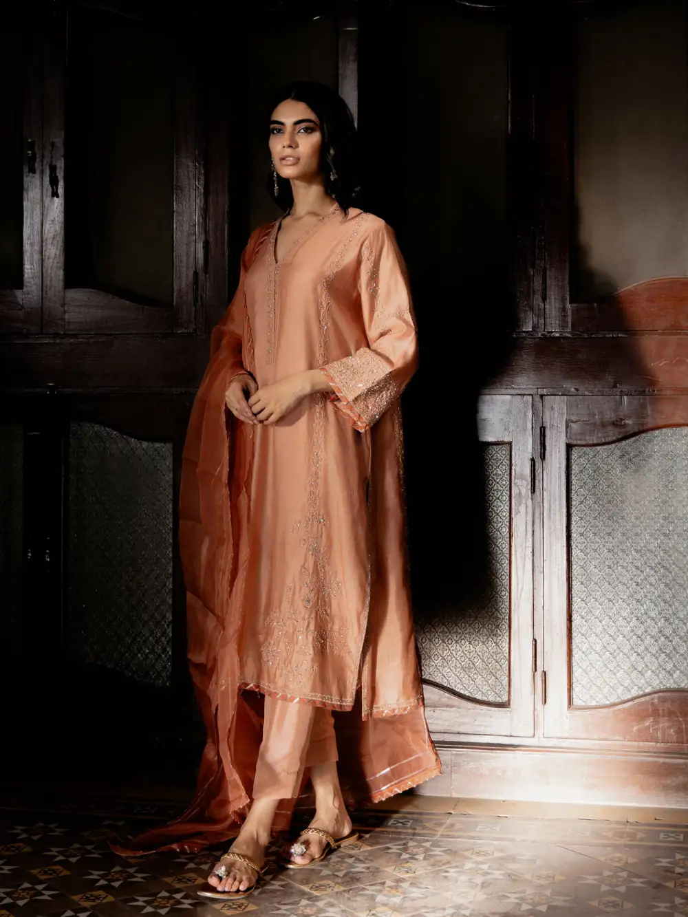 SKINNY MALTA KURTA W/ STRAIGHT PANT & DUPATTA