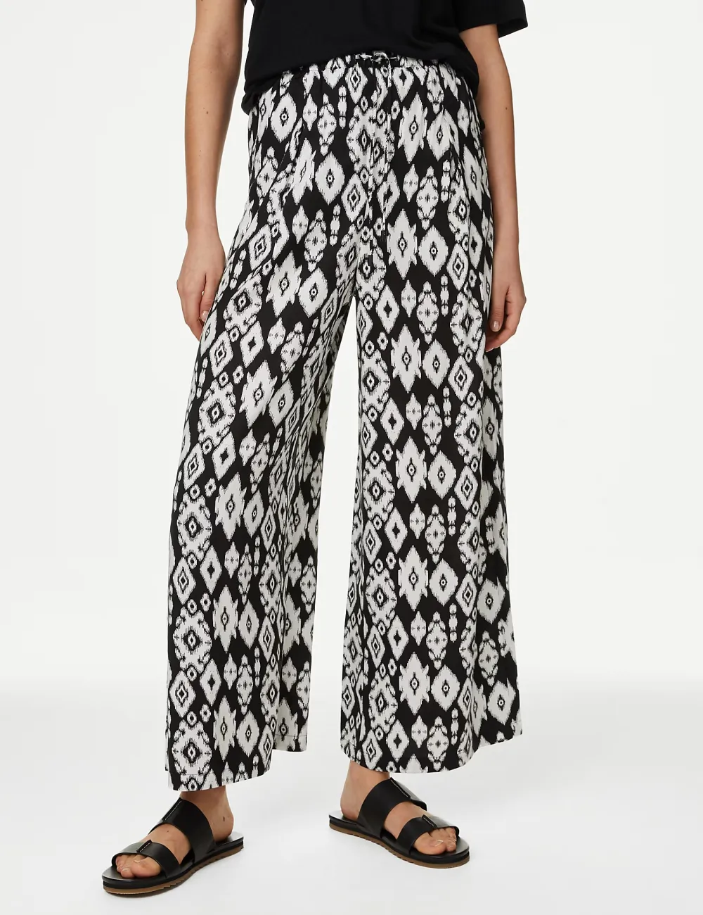 Casual Plants Printed Pants