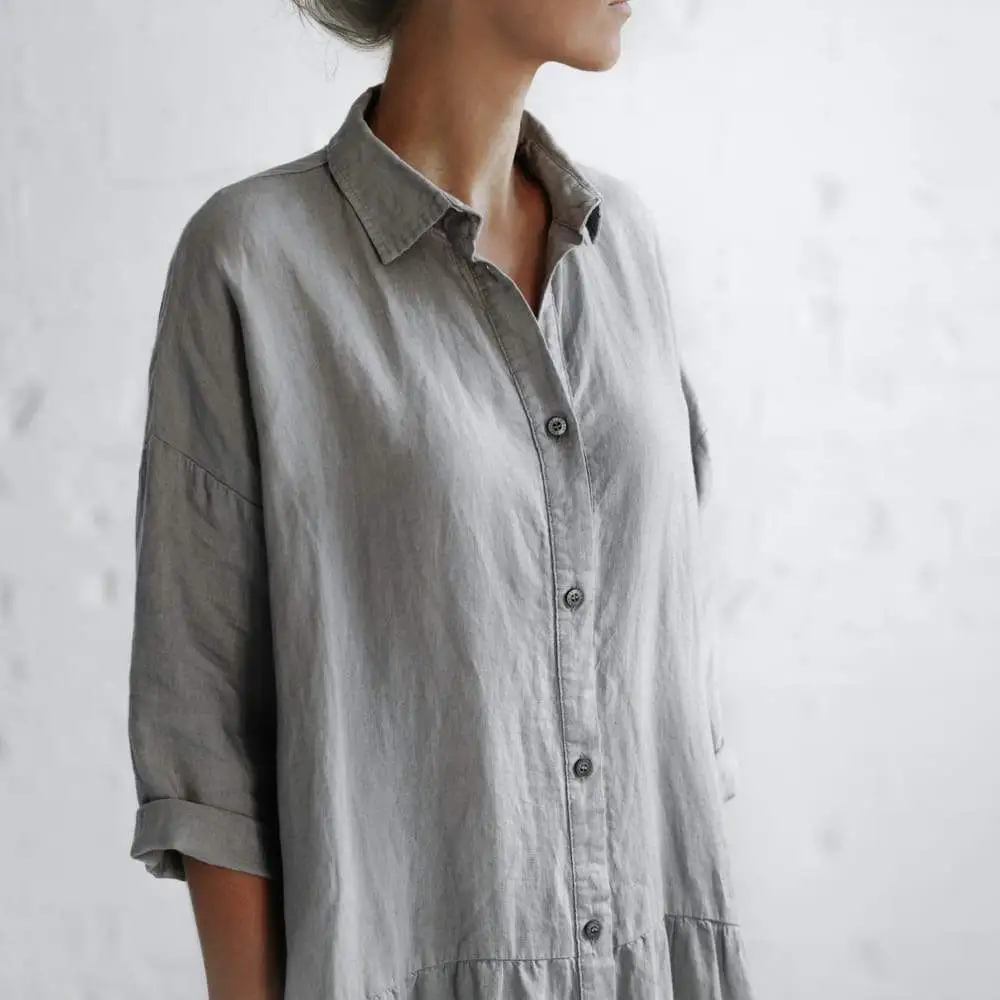 Minimalism Oversized  Shirt Dress