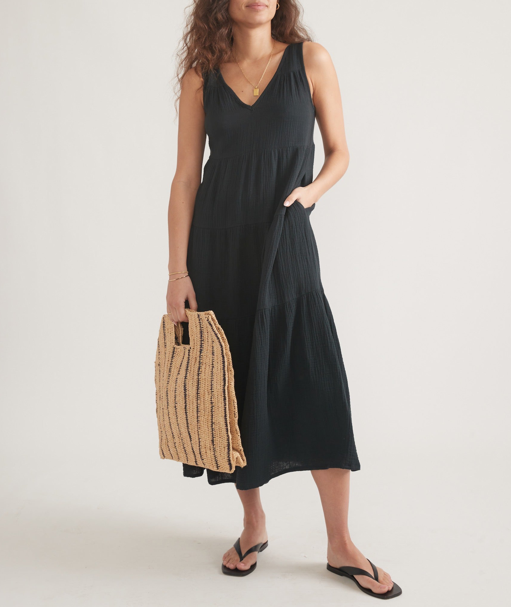 Corinne Double Cloth Maxi Dress