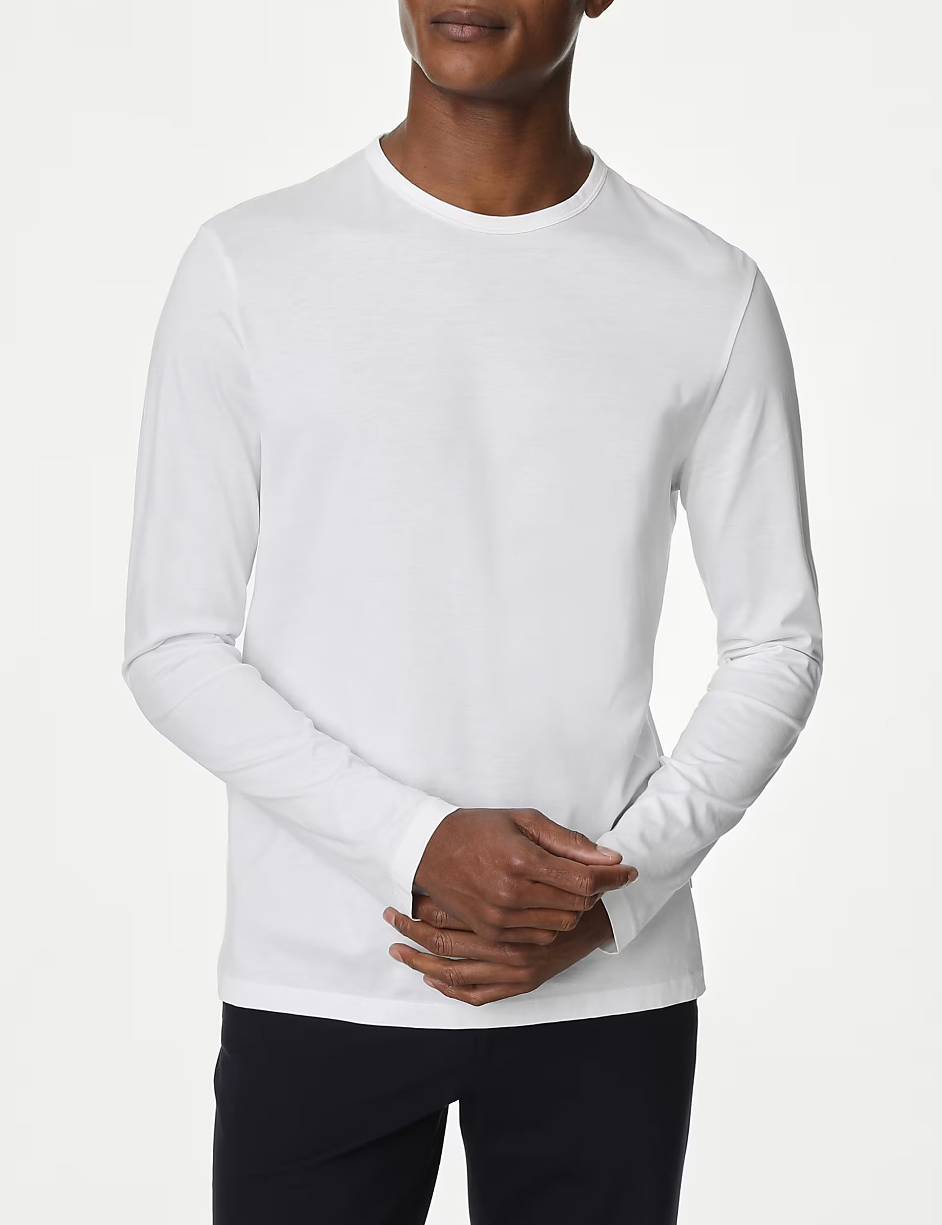 Pure Supima Cotton Long Sleeve T-Shirt