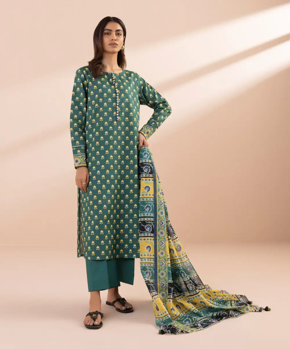 3 Piece - Printed Lawn Suit