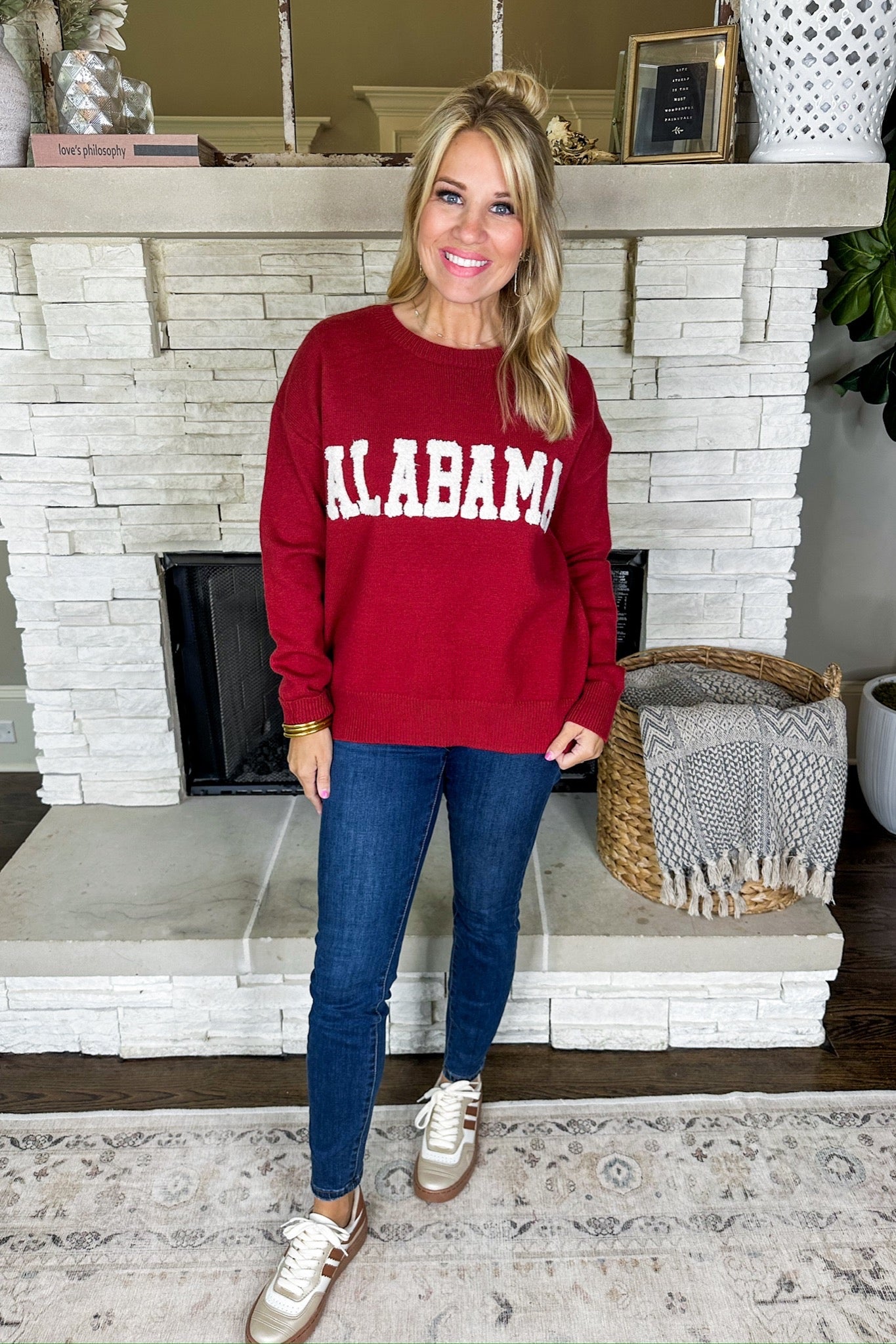 Alabama Game Day Crimson Knit Sweater