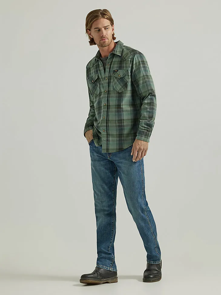 MEN'S BROKEN TWILL PLAID SHIRT IN LAUREL WREATH