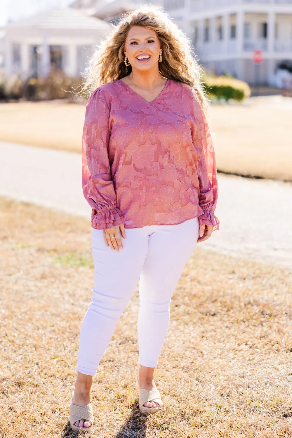 Tea Rose Top, Mauve