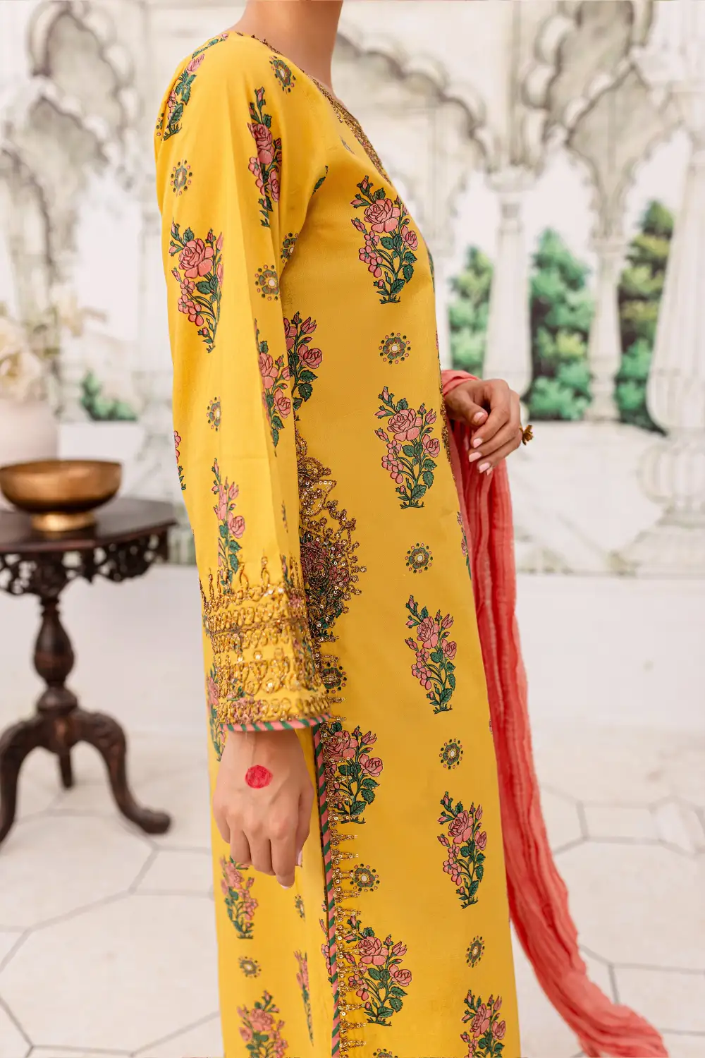 Leyla 3Pc - Printed Lawn Dress