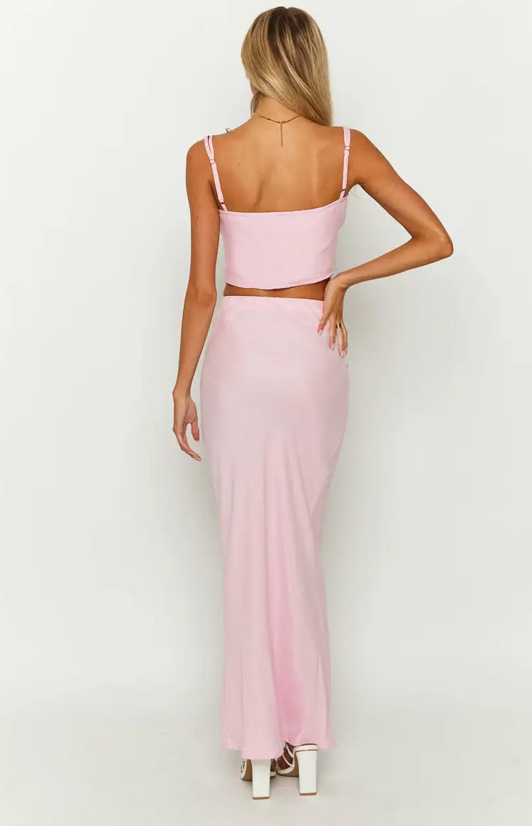 Willa Pink Maxi Skirt