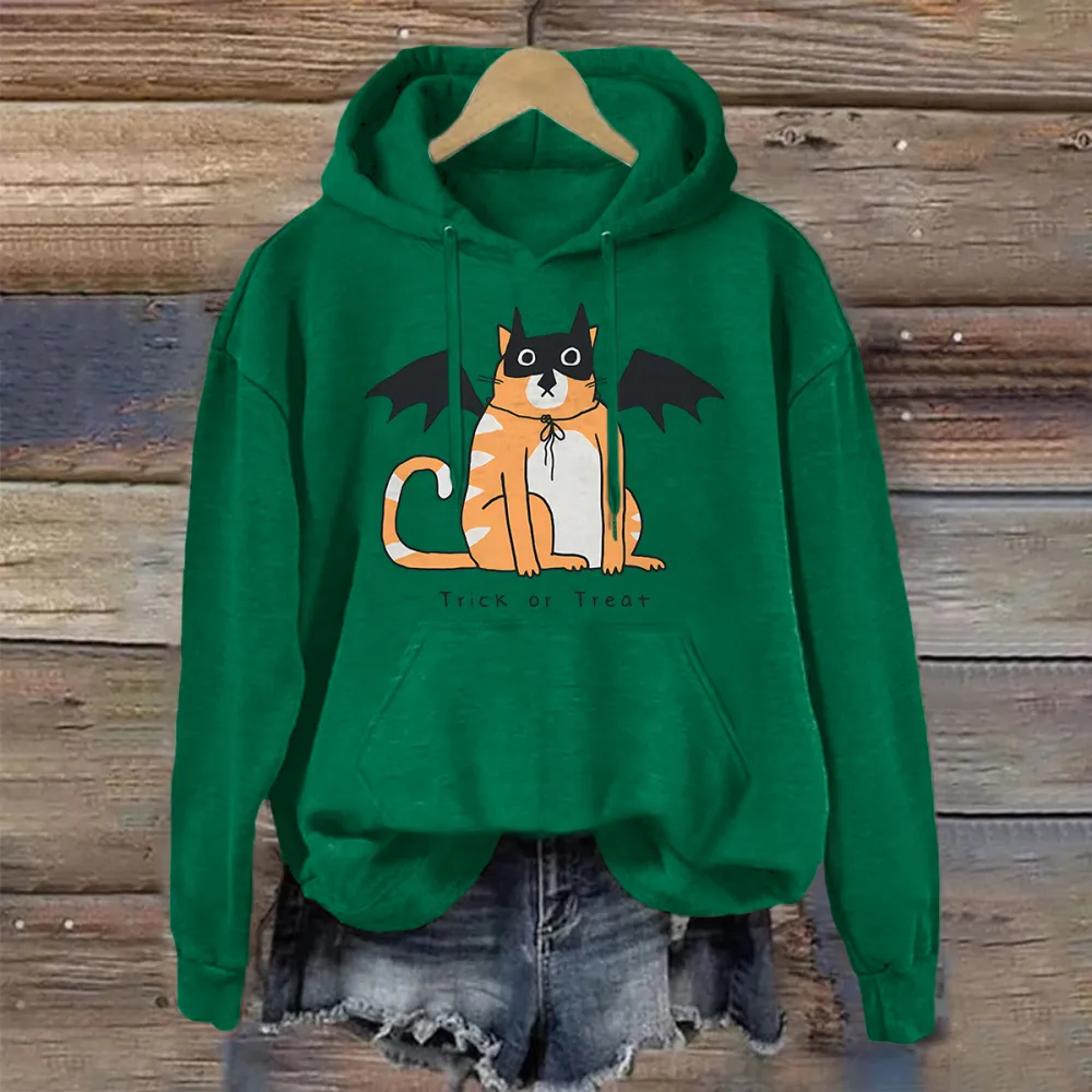 Trick or Treat Bat Cat Hoodie