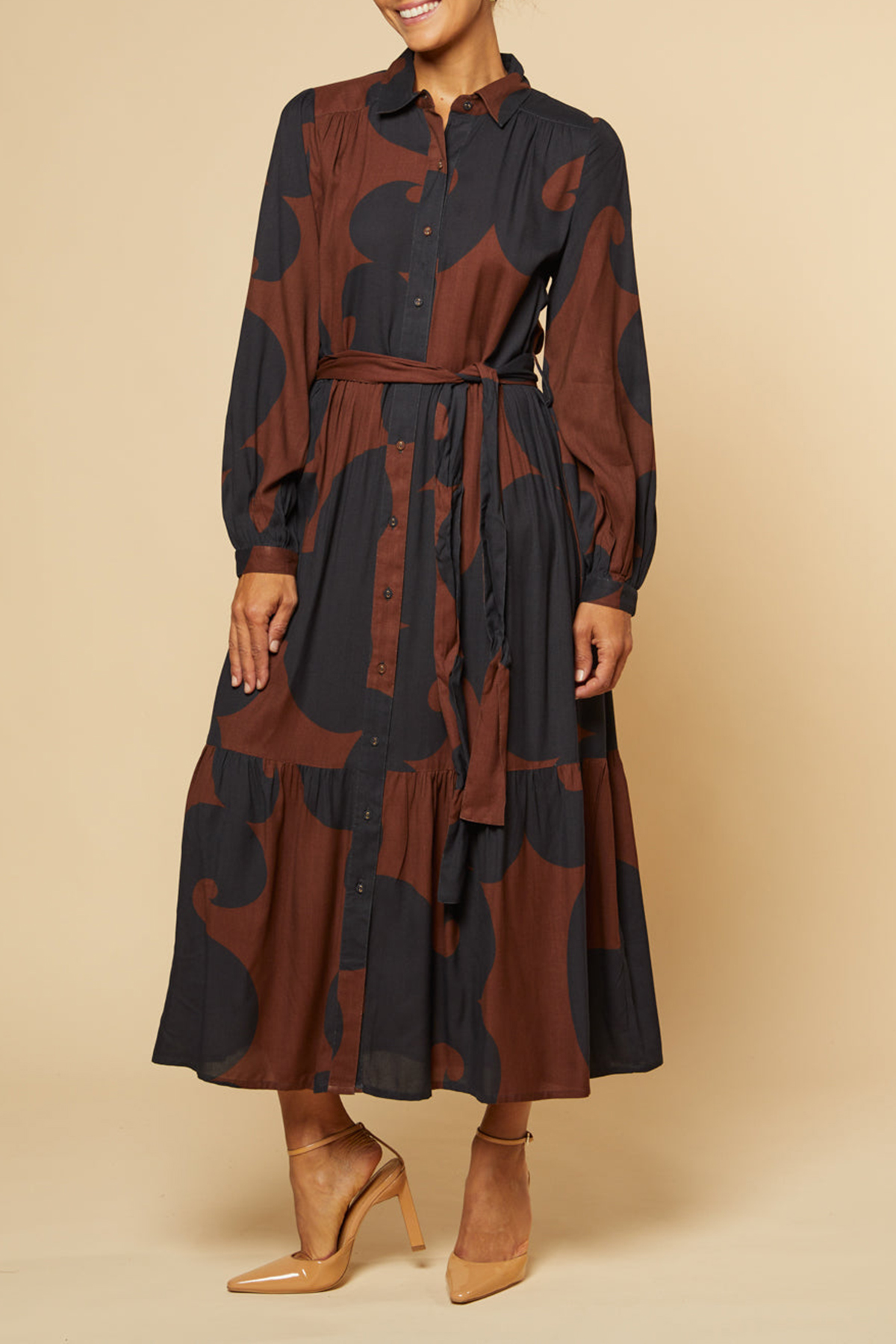 Ginette Long Sleeve Maxi Dress in Soho