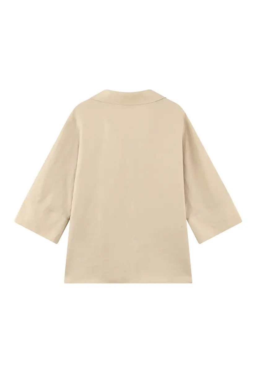 Antoine Linen Blouse - Beige