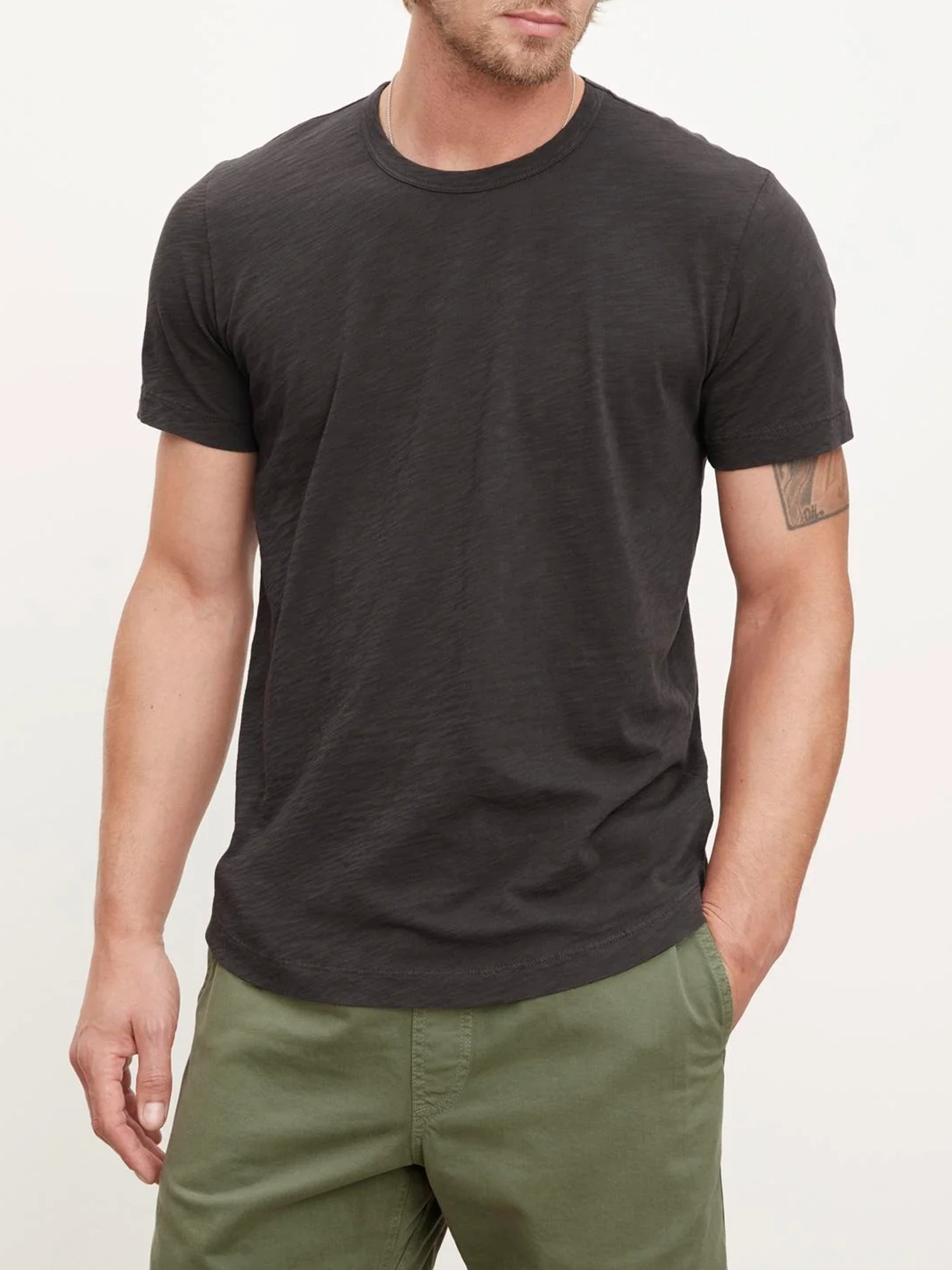 Round Neck Short Sleeve Cotton T-Shirt