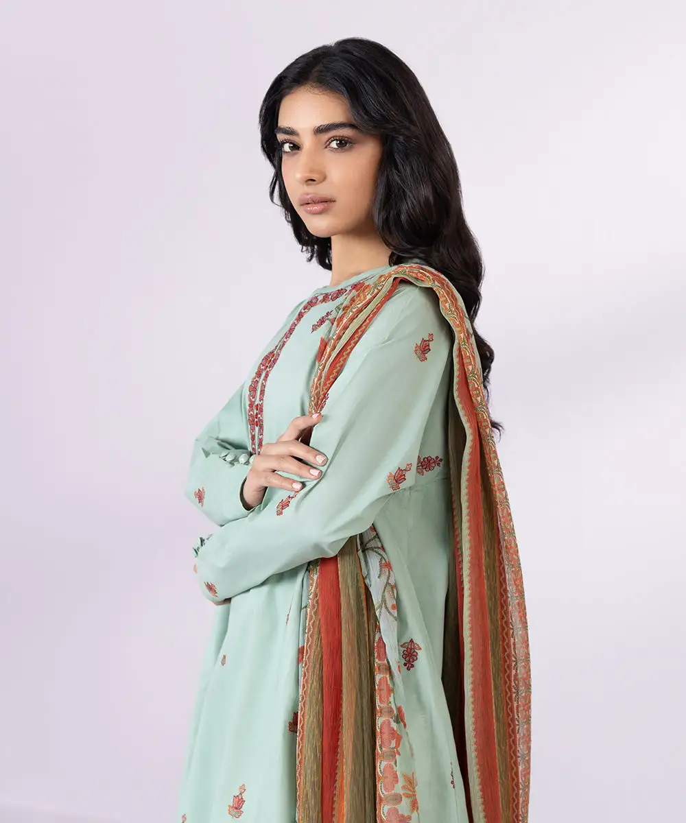 2 Piece - Embroidered Lawn Suit