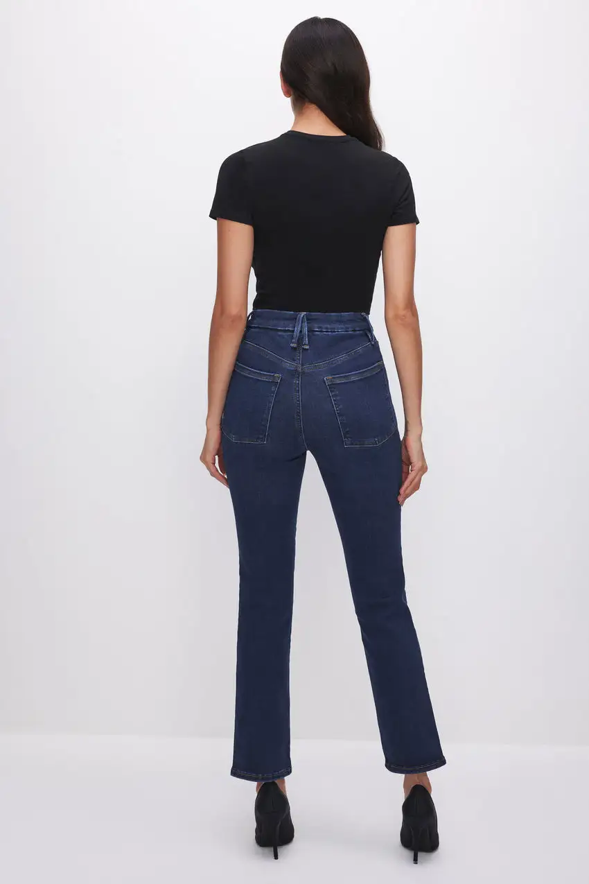 POWER STRETCH PULL-ON STRAIGHT JEANS