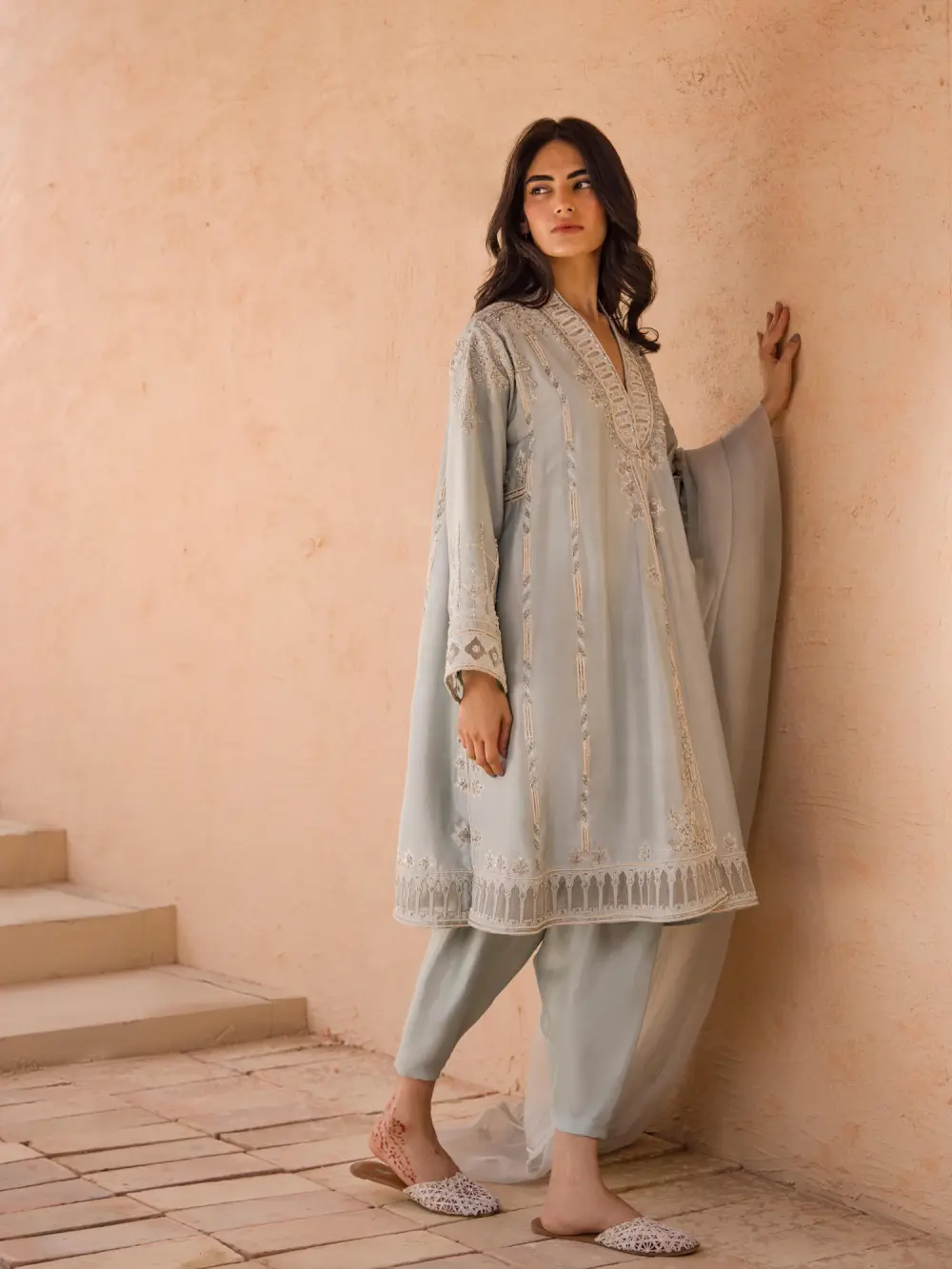 JEHAN KURTA W/ SKINNY SHALWAR & DUPATTA