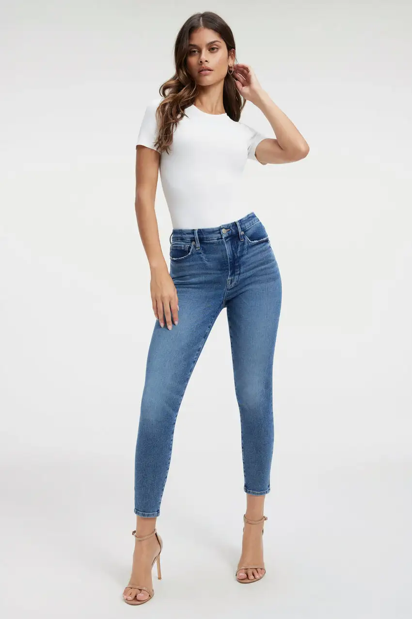 GOOD WAIST SKINNY CROPPED JEANS