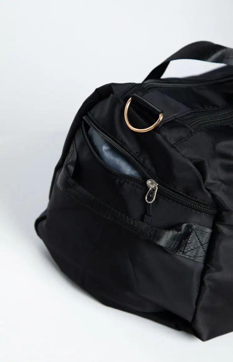 Beginning Boutique Black Gym Bag