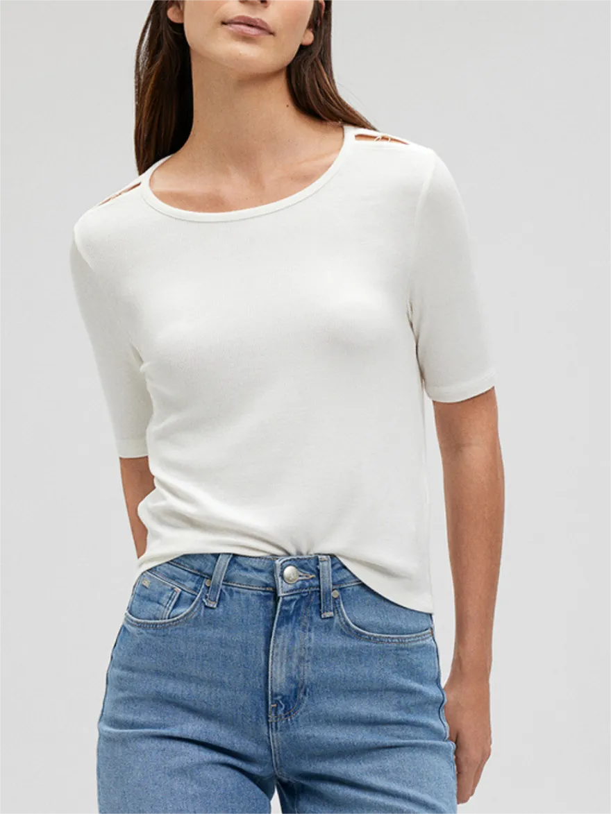 Shoulder Slit Shirt