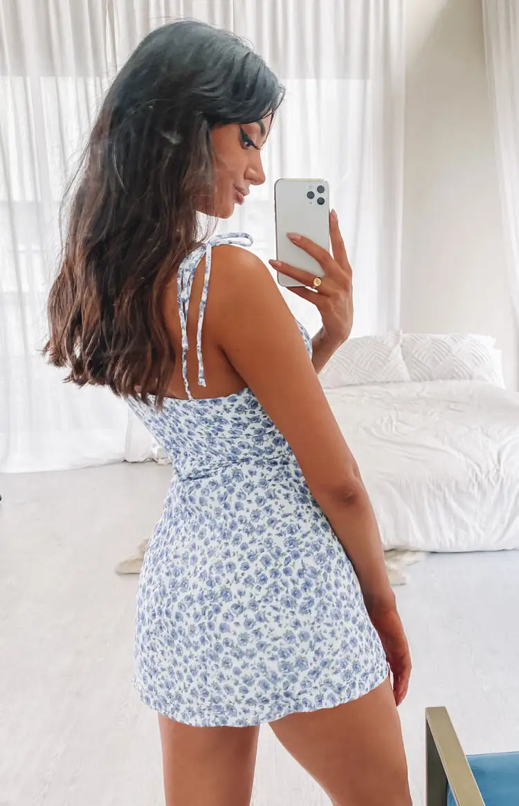 Penny Lane Dress Blue Floral