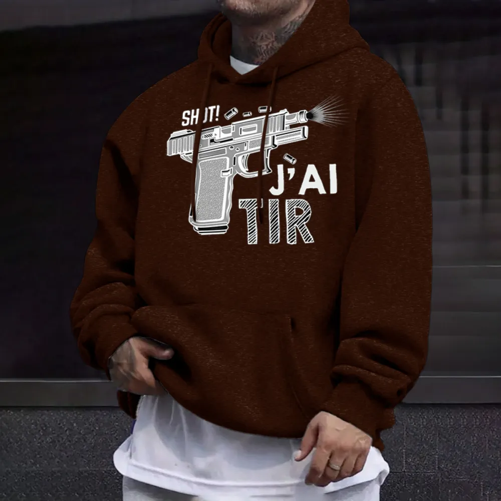 Mens Shot! JAI TIR Hoodie,Long Sleeve, Size S-3XL