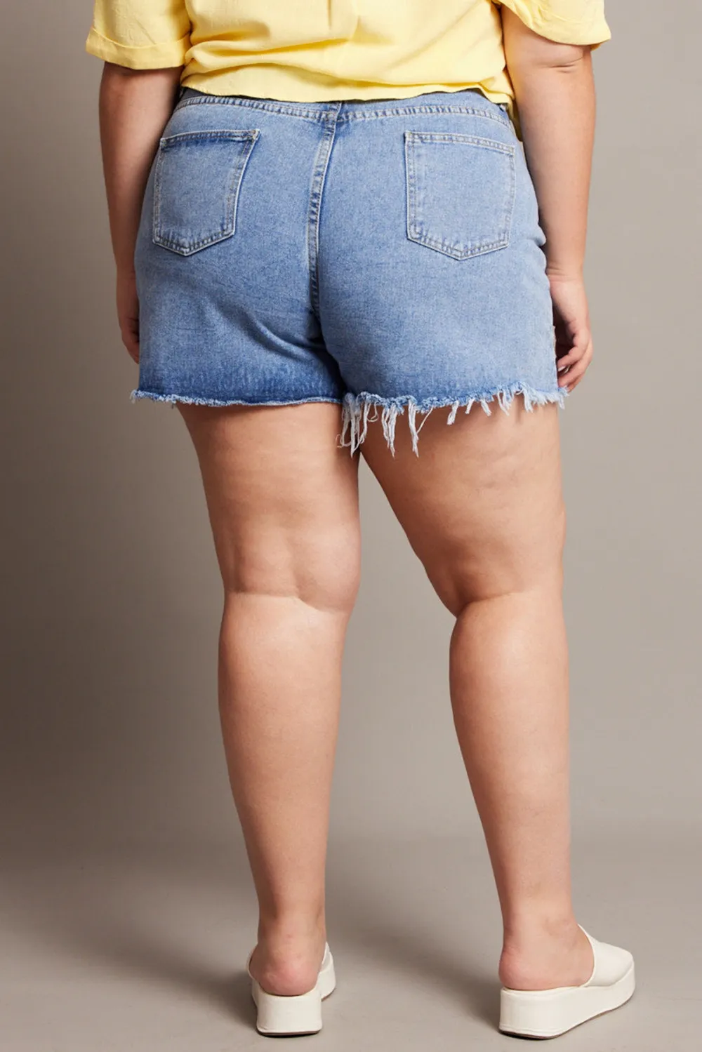 Cowboy casual high waisted shorts