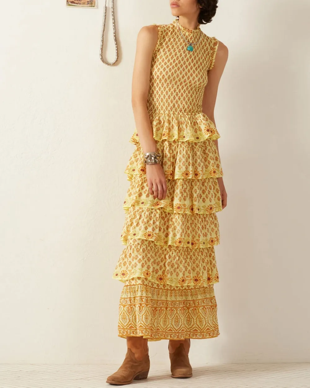 Cabana Saffron Bhutti Dress