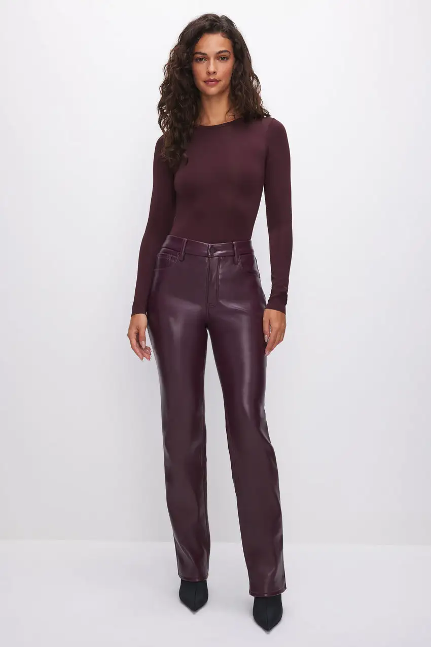 GOOD ICON FAUX LEATHER PANTS