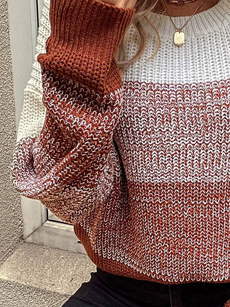 Long Sleeve Knitted Sweater Top Coat