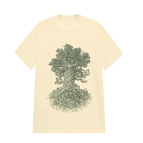 FOREST TREE PATTERN PRINTED TEE