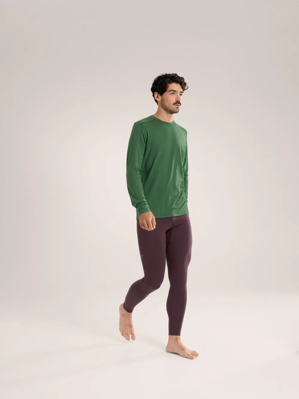 Rho Merino Wool Crew Neck LS Men's