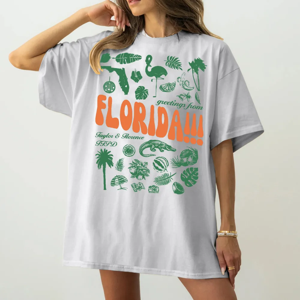 Women's Florida!!! Crew Neck Tee